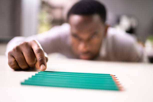 Obsessed Compulsive Perfectionist With OCD Disorder And Arrange Anxiety