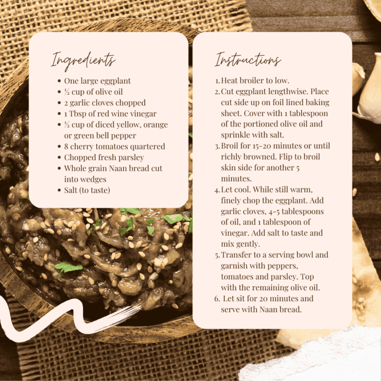 roasted eggplant dip recipe instructions